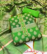 Green embroidered salwar