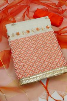 White embroidered cotton salwar