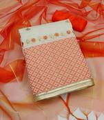 White embroidered cotton salwar