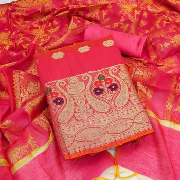 Pink embroidered banarasi salwar 1
