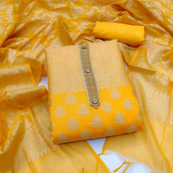 Yellow embroidered  salwar 1