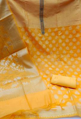 Yellow embroidered  salwar 2