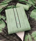 Green embroidered chanderi salwar