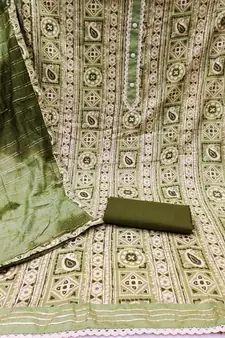Multicolor embroidered cotton salwar