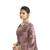 Light rose printed pure cotton saree with blouse
