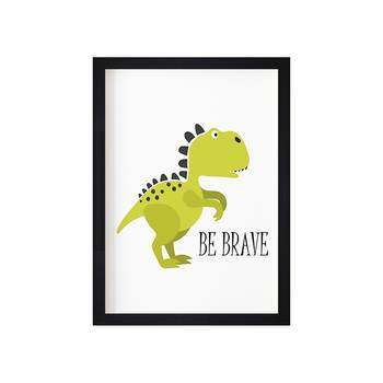 Be Brave Kids Textured Paper Framed Art Print  For Kids Room 2