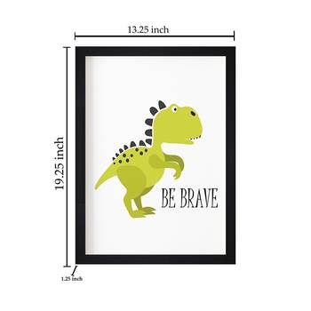 Be Brave Kids Textured Paper Framed Art Print  For Kids Room 4