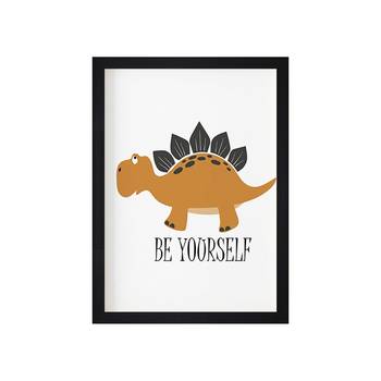 Be Yourself Kids Textured Paper Framed Art Print  For Kids Room 2