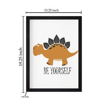 Be Yourself Kids Textured Paper Framed Art Print  For Kids Room 4