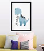 Dream Big Kids Textured Paper Framed Art Print  For Kids Room