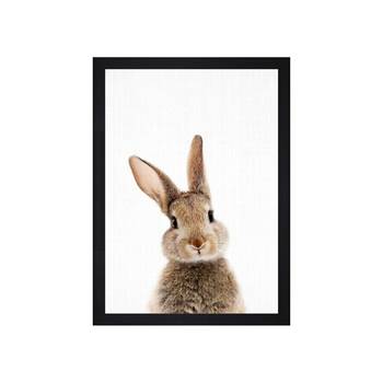 Lovely Rabbit Kids Textured Paper Framed Art Print  For Kids Room 3
