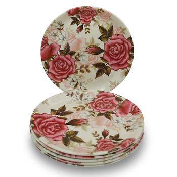 Rosy Follower Melamine Full Plates 2