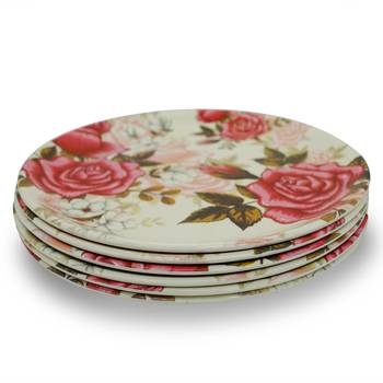 Rosy Follower Melamine Full Plates 3