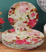 Multicolour Floral Petals Melamine Full Plates