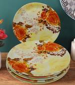 Orange With Yellow Texture Melamine Full Plates