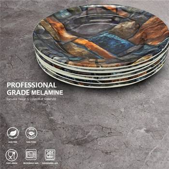 Classic Laminato Melamine Quarter Plates 4