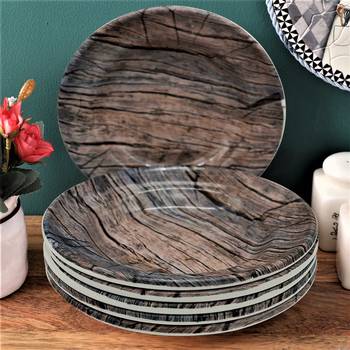 Bamboo Delight Melamine Quarter Plates 1