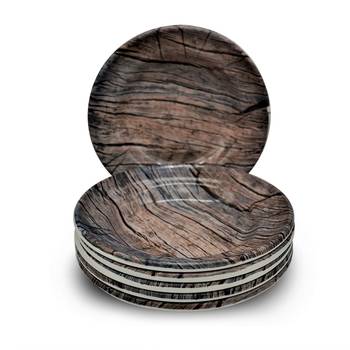 Bamboo Delight Melamine Quarter Plates 2