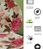 Rosy Follower Melamine Quarter Plates