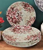 Pink Florally Melamine Quarter Plates