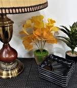 Gallery99 Black Square High Grade Serving Plates set of 6 (6x6x1)