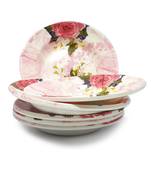 Gallery99 Purple Floral Heigh Grade Round Quarter plate set of 6 (7x7x1)