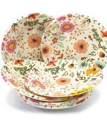 Gallery99 Floral Heigh Grade Round Quarter plate set of 6 (7x7x1)