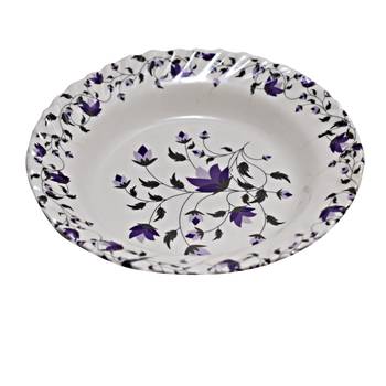 Gallery99 White & Purple Tree of Power Floral Heigh Grade Round Quarter plate set of 6 (7x7x1) 4