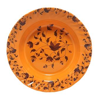 Gallery99 Orange Tree of Power Floral Heigh Grade Round Quarter plate set of 12 (7x7x1) 3