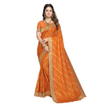 Mustard woven silk saree with blouse 1