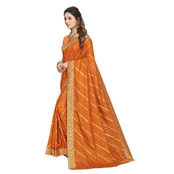 Mustard woven silk saree with blouse 2