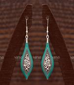 Silver crystal earrings
