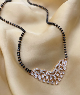 White mangalsutra 1