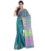 Chhanda Handloom Soft Dhakai Jamdani Weaving Saree Without Blouse