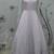 Violet Foilage Print Net Silk Party Wear Long Gown Semi Stitched
