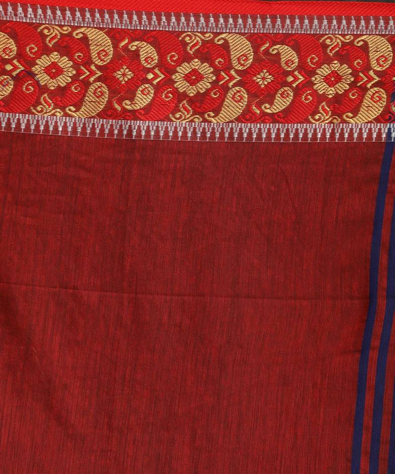 Royel Blue Handloom Cotton Tangail Saree
