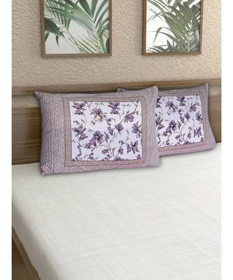 100% Cotton 200 TC 28X18 Inches Pillow Covers (Set of 2) 1