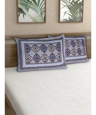 100% Cotton 200 TC 28X18 Inches Pillow Covers (Set of 2) 1
