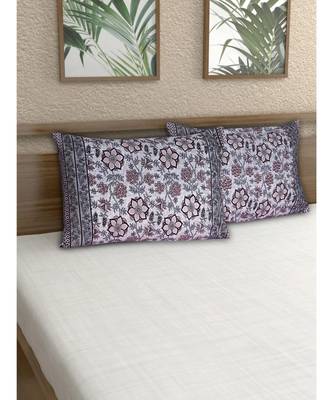 100% Cotton 200 TC 28X18 Inches Pillow Covers (Set of 2) 1