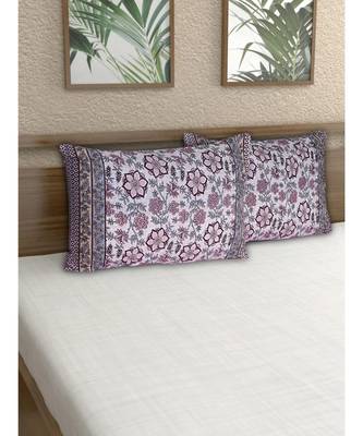 100% Cotton 200 TC 28X18 Inches Pillow Covers (Set of 2) 1