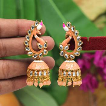 Orange jhumkas 1