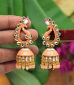 Orange jhumkas