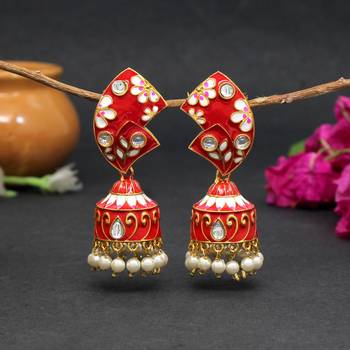 Red jhumkas 2