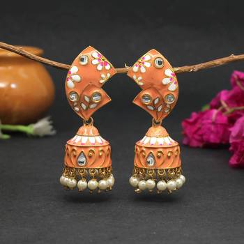 Orange jhumkas 2