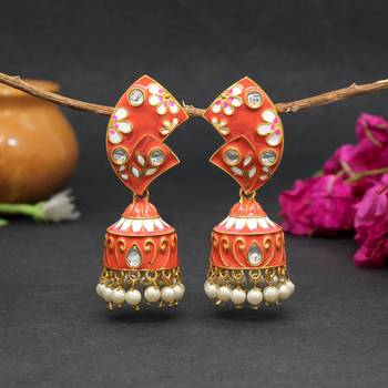 Orange jhumkas 2