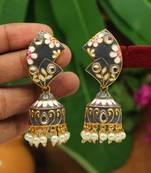 Grey jhumkas