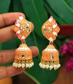 Orange jhumkas
