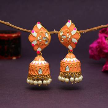 Orange jhumkas 2