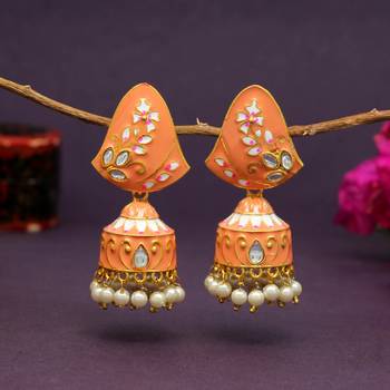 Orange jhumkas 1