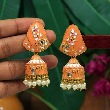 Orange jhumkas 2